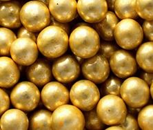 Picture of GOLD EDIBLE PEARLS 8MM EDIBLE SPRINKLES X 50G